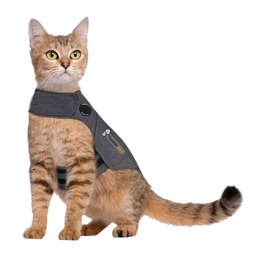 ThunderShirt For CATS - NEW in Original Box BNIB color Grey SIZE Large